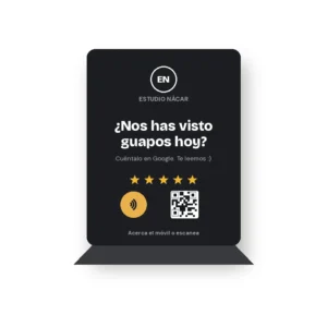 Pack de 3 expositores NFC personalizados
